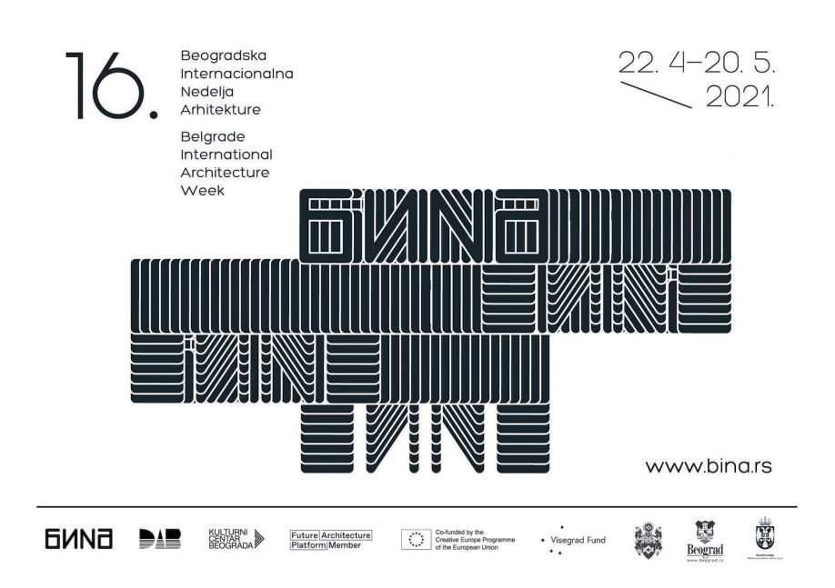 16. Beogradska internacionalna nedelja arhitekture - BINA od 22. aprila do 20. maja 2021.